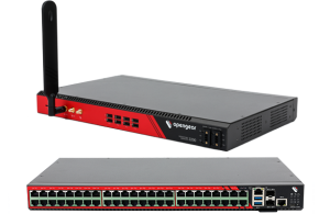 Serwer konsolowy RS-232 over IP - OpenGear OM2248, 2 x DC, 2 x 10G Fiber SFP+, 4G LTE