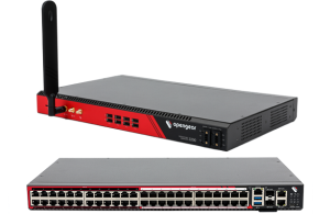 Serwer konsolowy RS-232 over IP - OpenGear OM2224, 2 x DC, 24 Port Gigabit Switch, 4G LTE